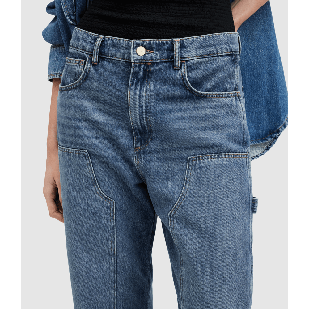 AllSaints Mia Carpenter Straight Denim Jeans Jarrolds Norwich